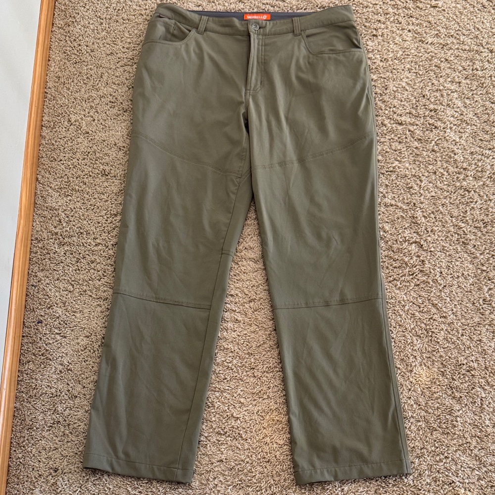Merrell SelectDry Mens Pants Athletic Travel Hiking Technical, Olive Green 36R